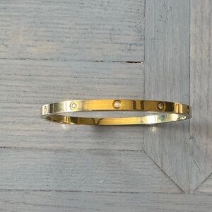 Victoria Emerson Gold plated bangle bracelet